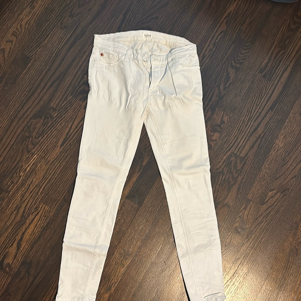 Hudson white skinny jeans size 28